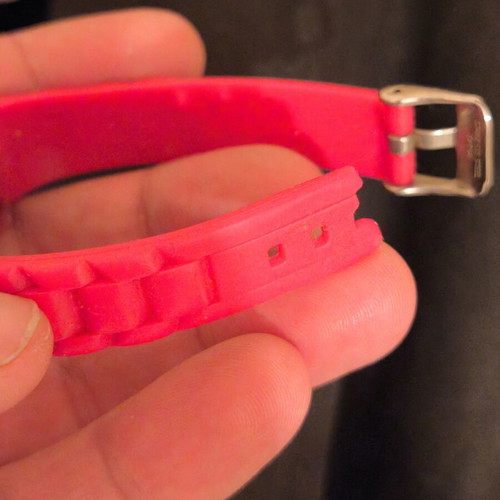 Children's watch used, red color