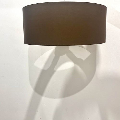 Set of three ceiling lights, grey, brown and black