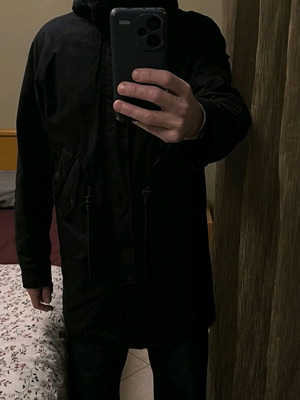 Lee men's parka size M black like new