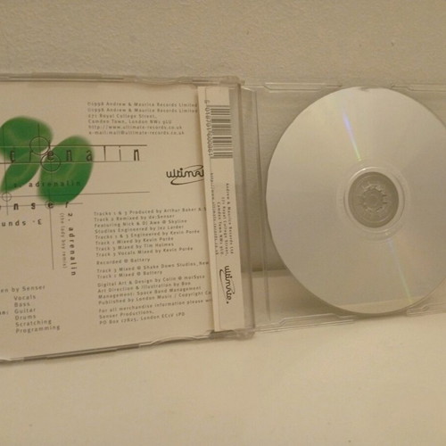 Senser Adrenalin CD Single used, electronic