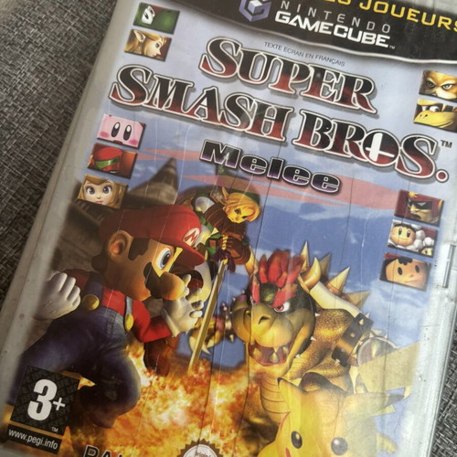GameCube empty cases with Mario manual