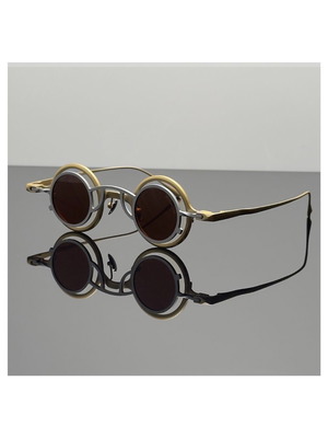 Γυαλιά ηλίου BorMain Ronin νέα, μαύρα και χρυσά, τιτάνιο