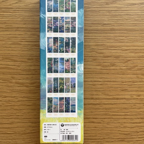 Claude Monet bookmarks brand new, set of 30 pieces