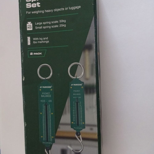 Parkside spring scale set 50kg and 25kg, new