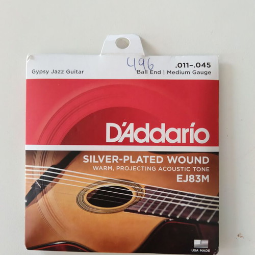 D'Addario EJ83M guitar strings new for gypsy jazz guitar