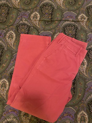 Gap mid season pants coral like new with zipper defect