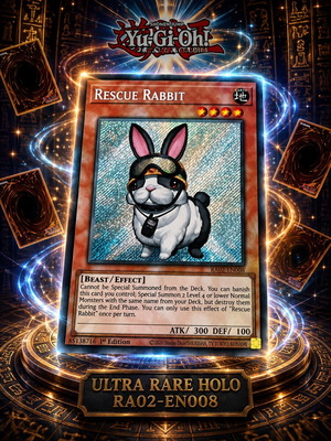 Yu-Gi-Oh Rescue Rabbit Ultra Rare Holo RA02-EN008 card