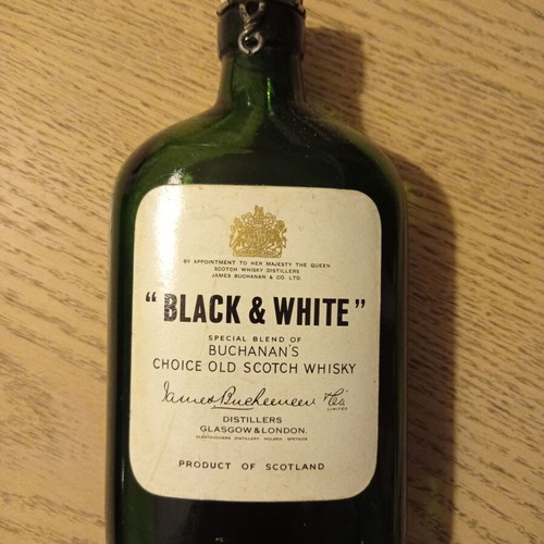 Black & White Scotland collectible bottle used