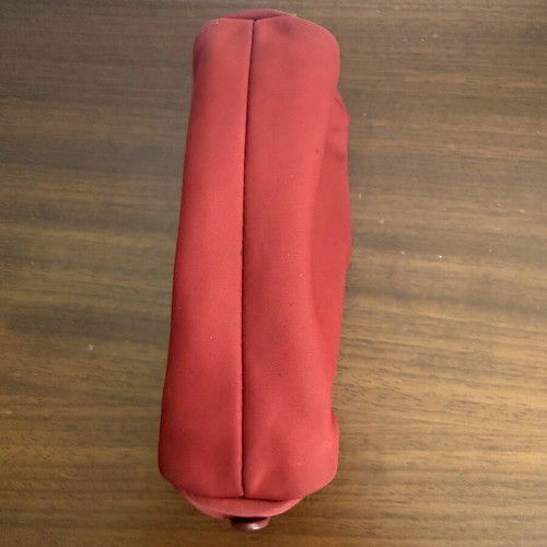 Ralph Lauren cosmetic pouch used, red with gold details