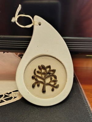 Ceramic hanging decoration with Tree of Life design like new
