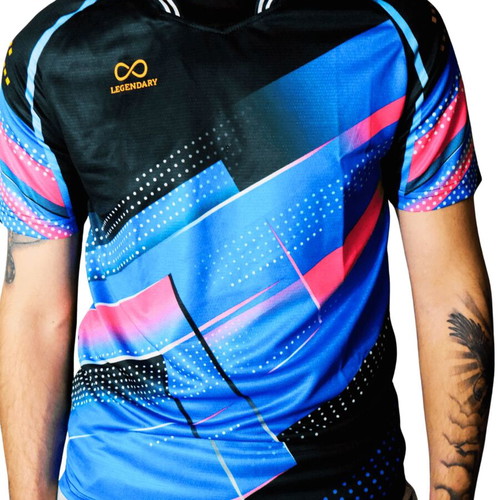 Legendary Performance T-shirt new, size L, black and blue
