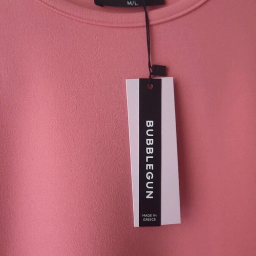 Bubblegun mini dress new pink with sexy thigh slit M/L