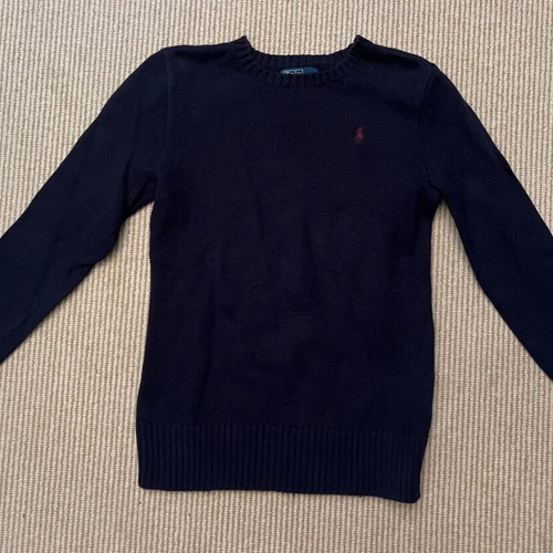 Ralph Lauren blue cotton sweater like new, size S