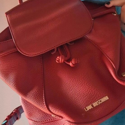 Moschino backpack bag like new, burgundy