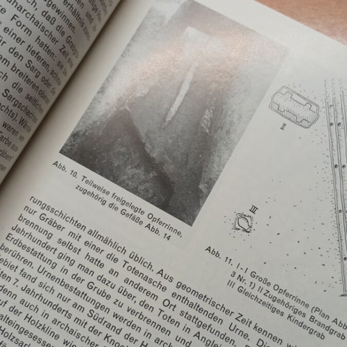 Book Die Archaische Nekropole 1973 like new, German