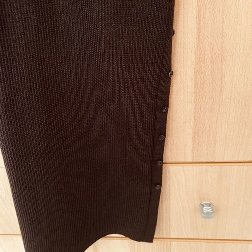 Knitted summer dress used, brown by H&M