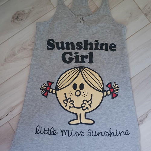 Nightdress Oysho Little Miss Sunshine like new, gray, size S