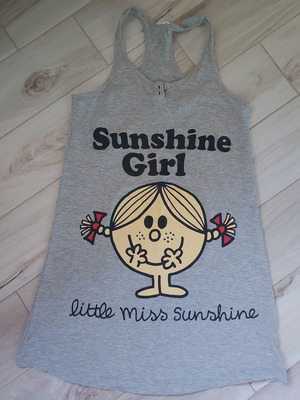 Nightdress Oysho Little Miss Sunshine like new, gray, size S