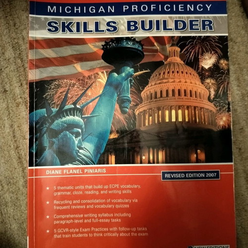 Michigan Proficiency Skills Builder 2007 book with notes and highlights