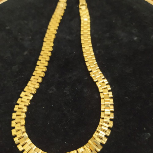 Vintage faux jewelry necklace presidential/rolex style like new
