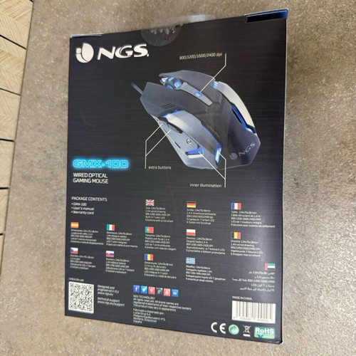 NGS GMX-100 Wired Optical Gaming Mouse new