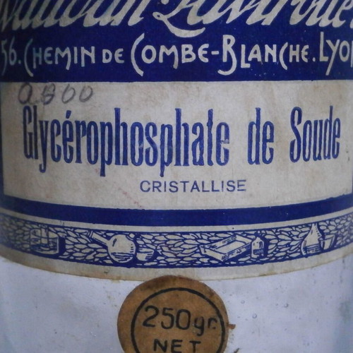 Pharmacy bottle used, vintage, French