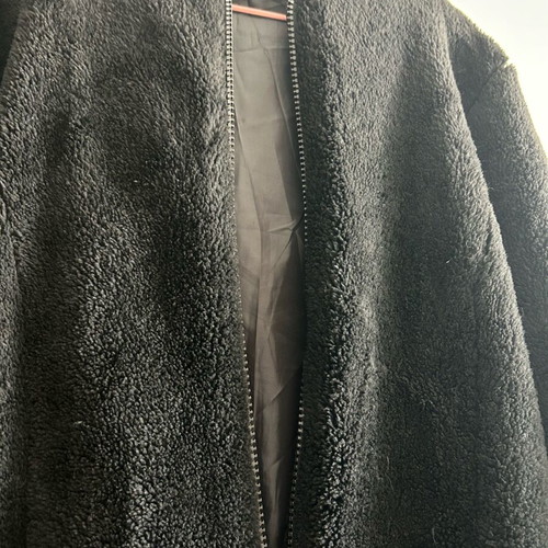 Celestino black fur coat like new, women's
