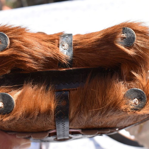 Traditional Hungarian water bottle handmade with leather strap mint condition
