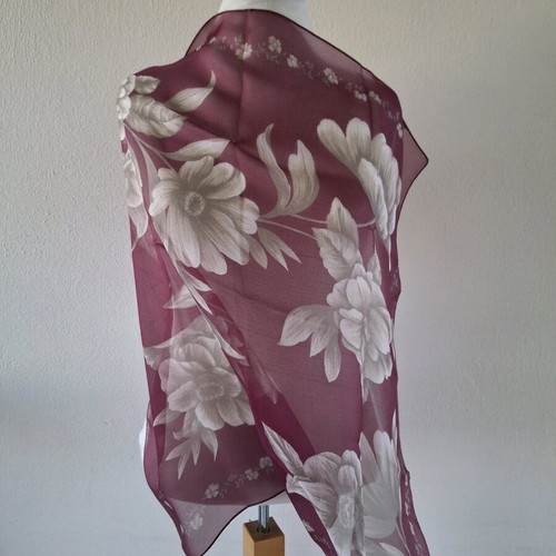 Scarf Made in Italy like new, fuchsia