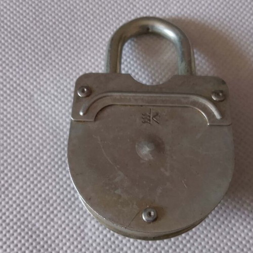 Antique S/K Combination Padlock 1950-1960 White Metal used