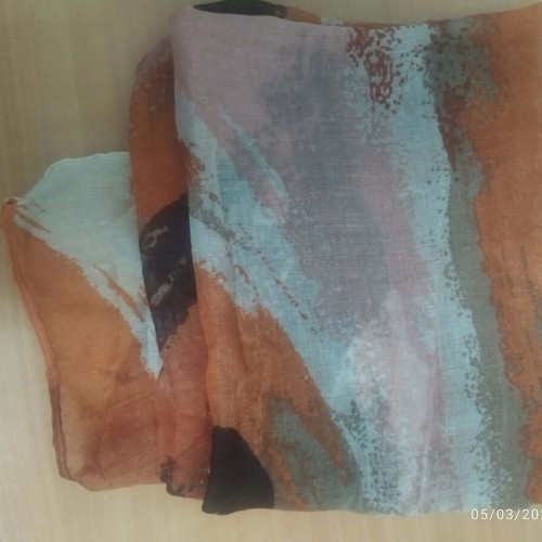 Women's pashmina large silk used