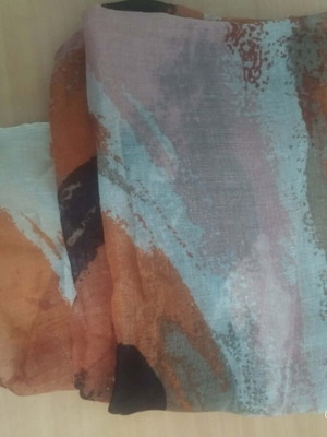 Women's pashmina large silk used