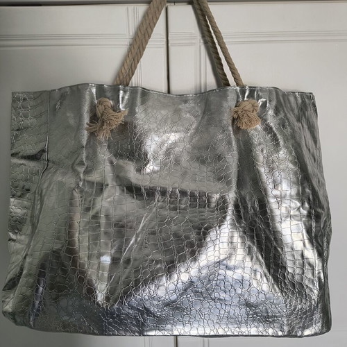Shopper bag metallic new