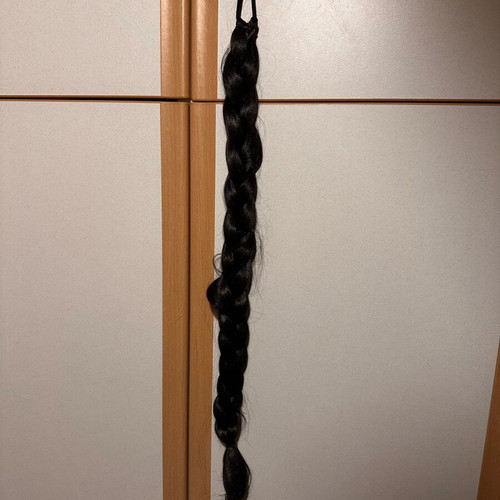 Long brown synthetic braid like new