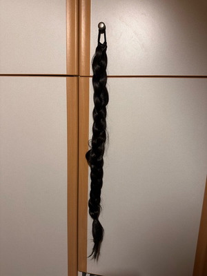 Long brown synthetic braid like new