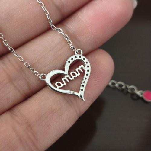 Anna Maria Mazaraki 925 silver necklace "Mama" with zirconia