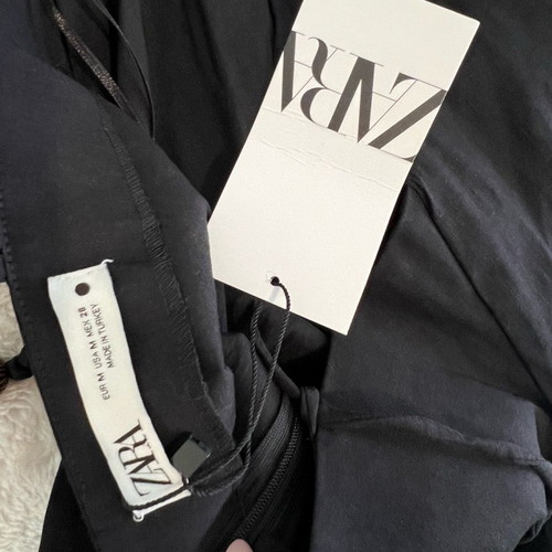 Zara black dress with beads new, size M