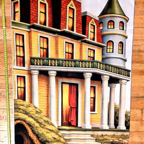 Shadow Theatre Scenery Sarai with Cave silk screen print new
