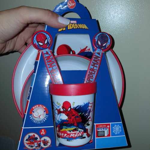 Stor Marvel Spider-Man Kids Dinner Set 5 Pieces New