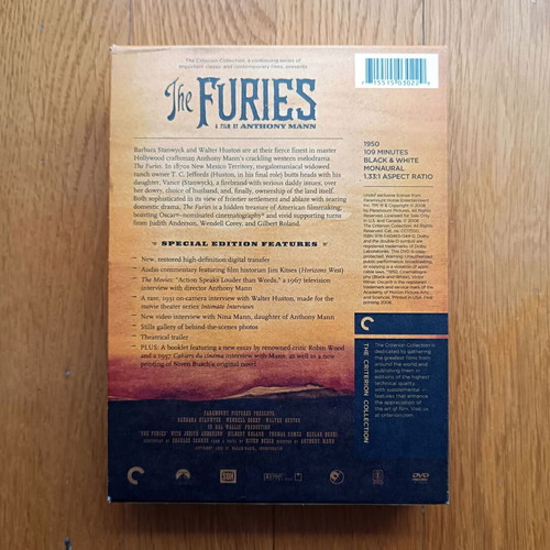The Furies DVD μεταχειρισμένο, δράμα, Criterion Collection