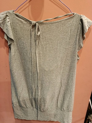 Silver blouse no 38 like new