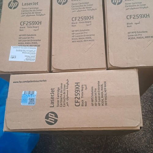 HP toner cartridges new CE250X, CE251A, CE252A, CE253A, CF259XH, E360H11E, E260H11E