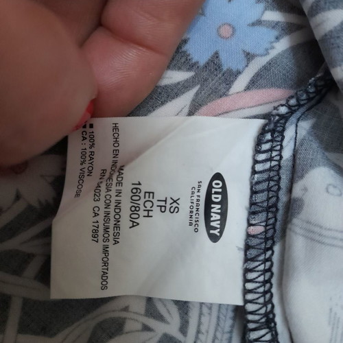 Old Navy dress spaghetti strap used, size XS, bird print