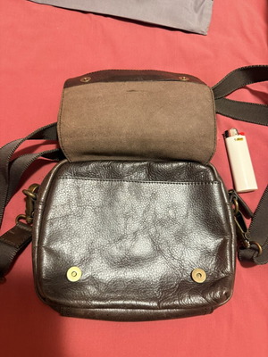 Camel Active leather shoulder bag brown, like new