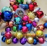 Christmas ornaments and balls set of 46, plastic