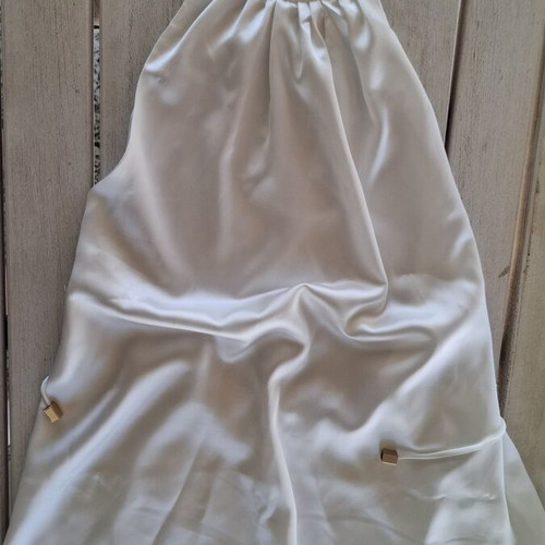 Zara white top with gold detail