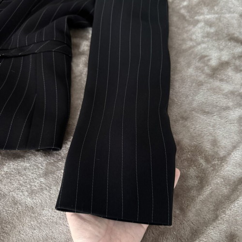 Gerry Weber retro pinstripe jacket, black and white