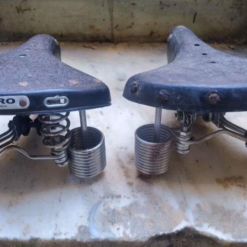 Vintage bicycle saddles, 2 pieces, like new