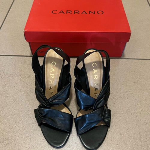 Carrano sandals new, black, size 38