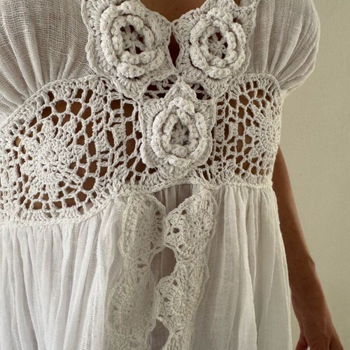 Maxi dress white like new, size S